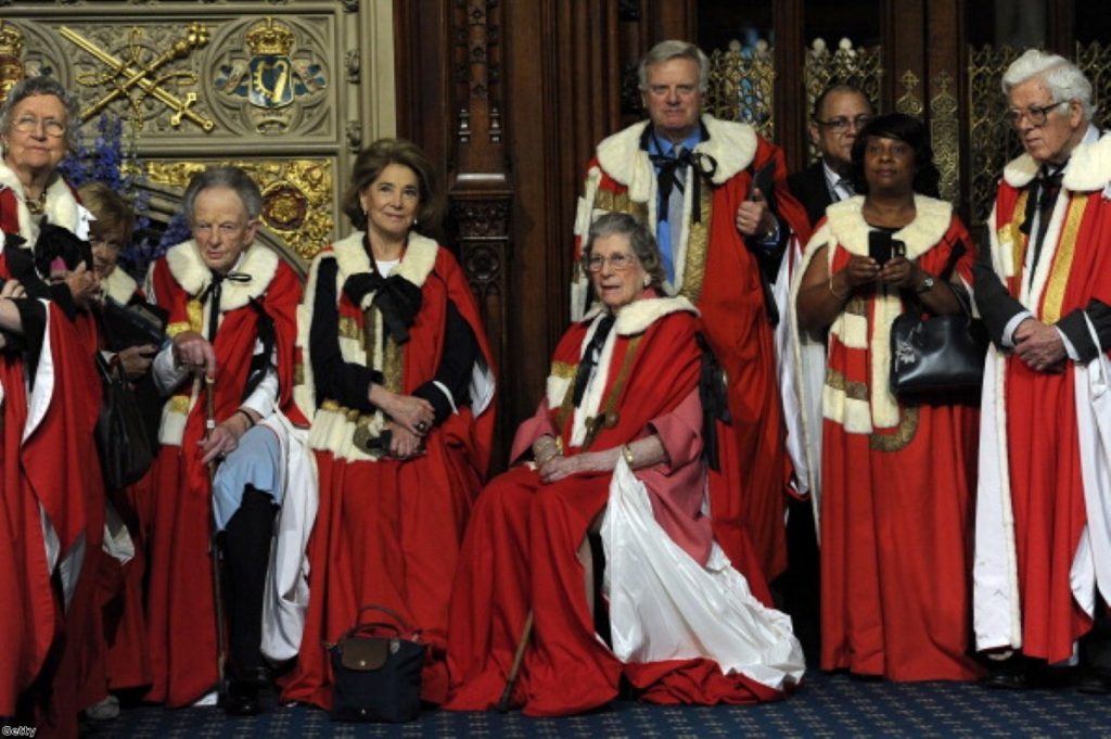 Lord Grade, centre right, wants televised election debates cancelled