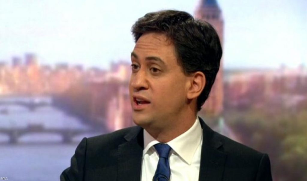 Ed Miliband on Marr this morning