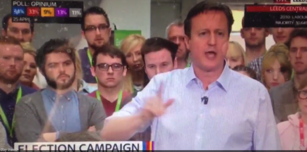 David Cameron: "This is a career-defining (err) country defining election"