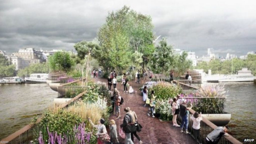 Future of controversial garden bridge in doubt