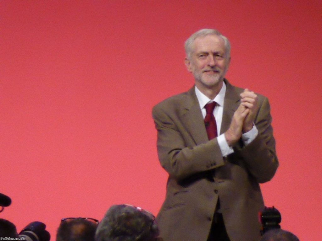 Jeremy Corbyn makes first keynote conference speech as Labour leader