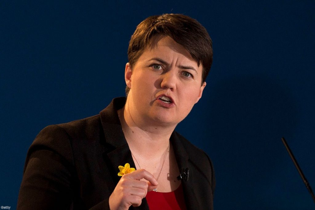 Davidson says Scottish Tories are happy to disagree with Westminster Tories if it's in Scotland's best interests