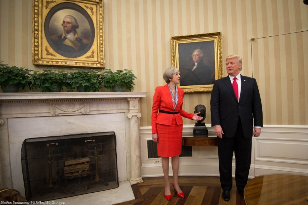 "Theresa May has an enormous Trump-shaped problem on her hands."
