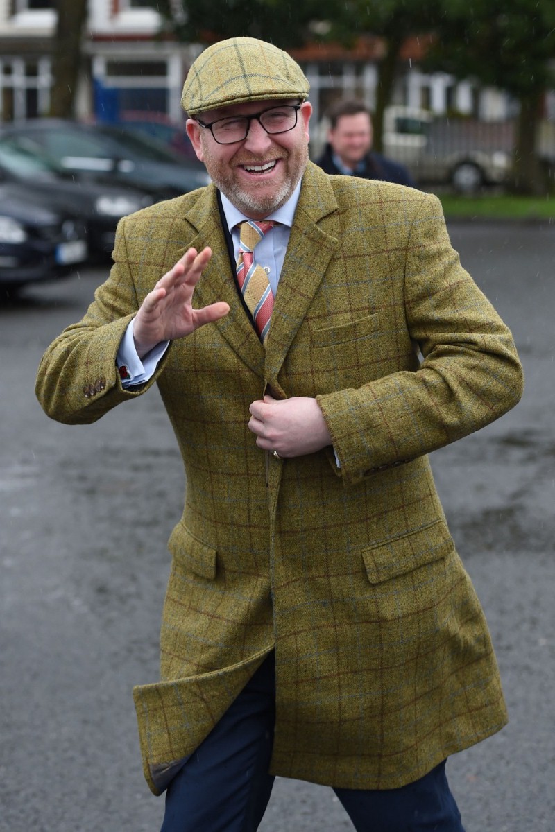 Paul Nuttall in Stoke yesterday. If the Ukip leader can't succeed in this seat, he'll struggle anywhere.