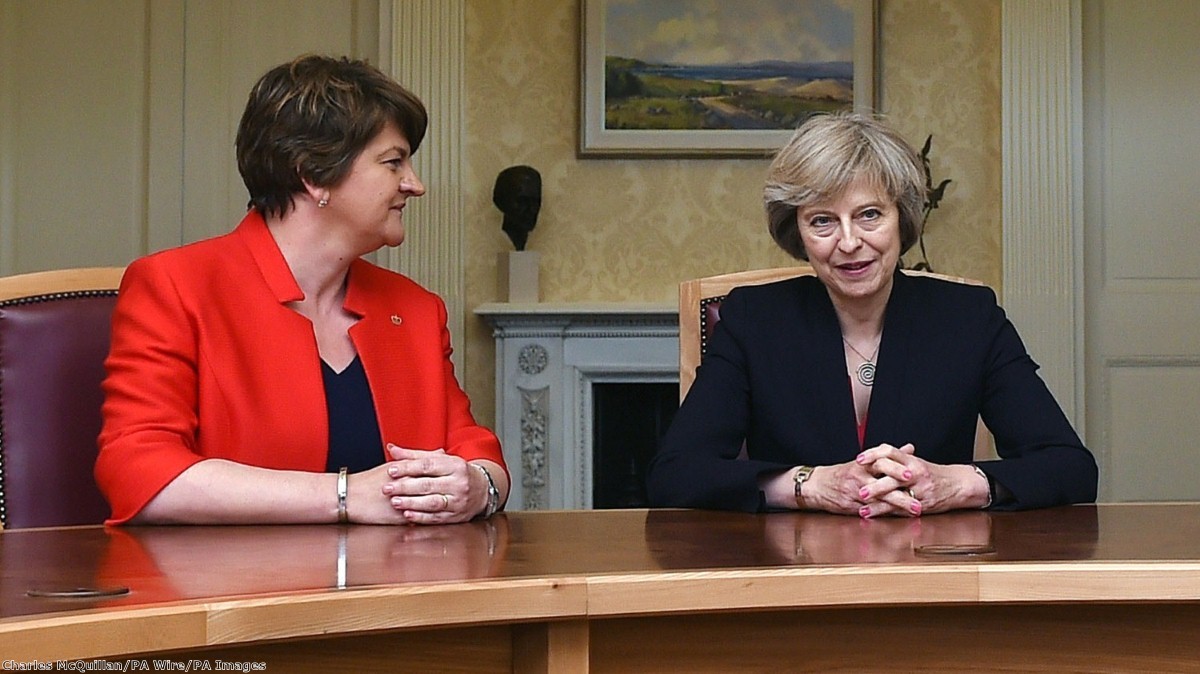Arlene Foster is due to meet Theresa May tomorrow to discuss a deal