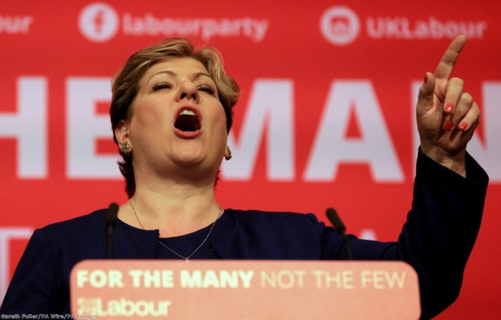 "As would-be foreign secretary, never mind potential leader, Emily Thornberry must say now where she stands."