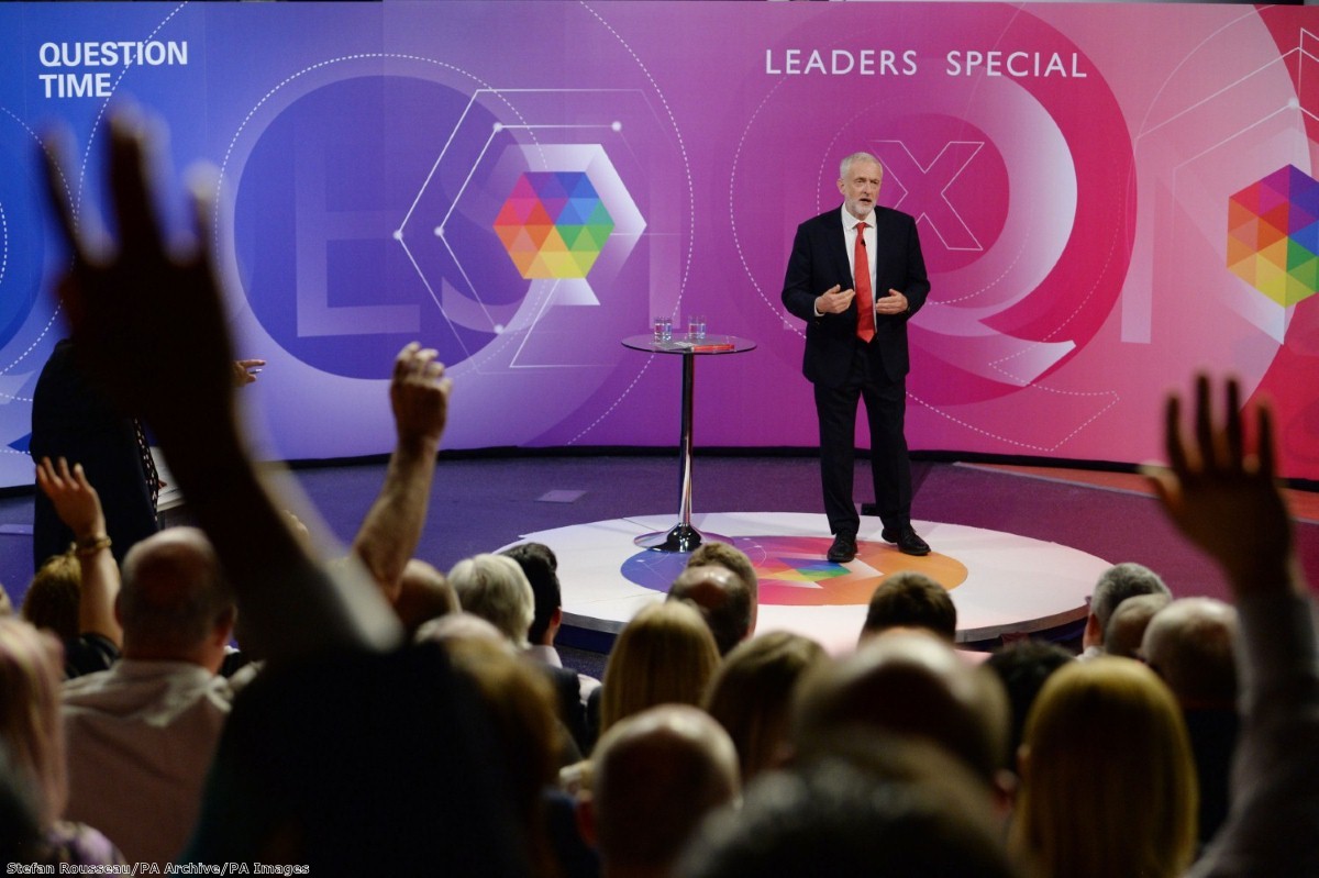 "The Labour leader's performance outpolled May among all age groups up to 64 year olds"