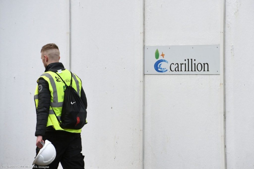 "The political, social and financial contagion of Carillion's collapse will unfold for some time"