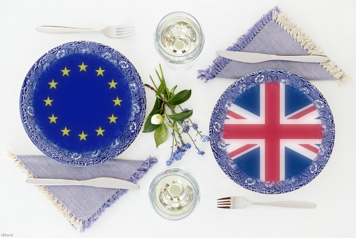 EU and UK over dinner: Rule-of-origin tests will make food exports increasingly complicated  Copyright: iStock/FutroZen