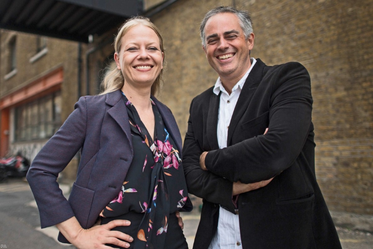 Joint Green Party of England and Wales leaders, Sian Berry and Jonathan Bartley | Copyright: PA