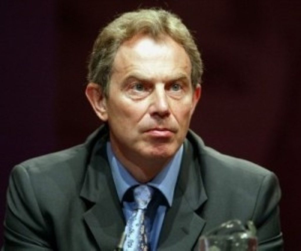 Tony Blair has launched an attack on "elements of the government of Iran"