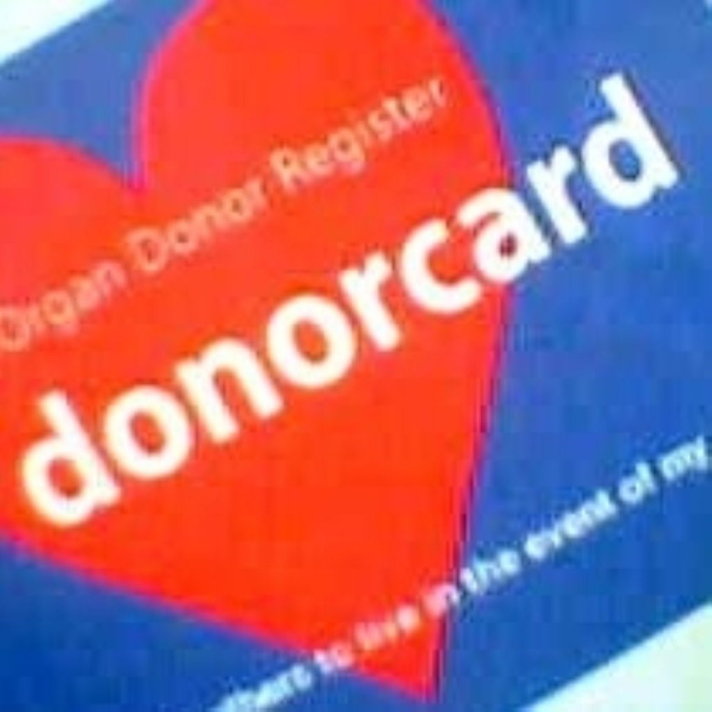 Only a quarter of Britons are currently registered donors