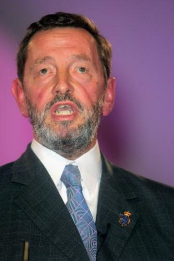 David Blunkett has not given his personal backing to the chancellor