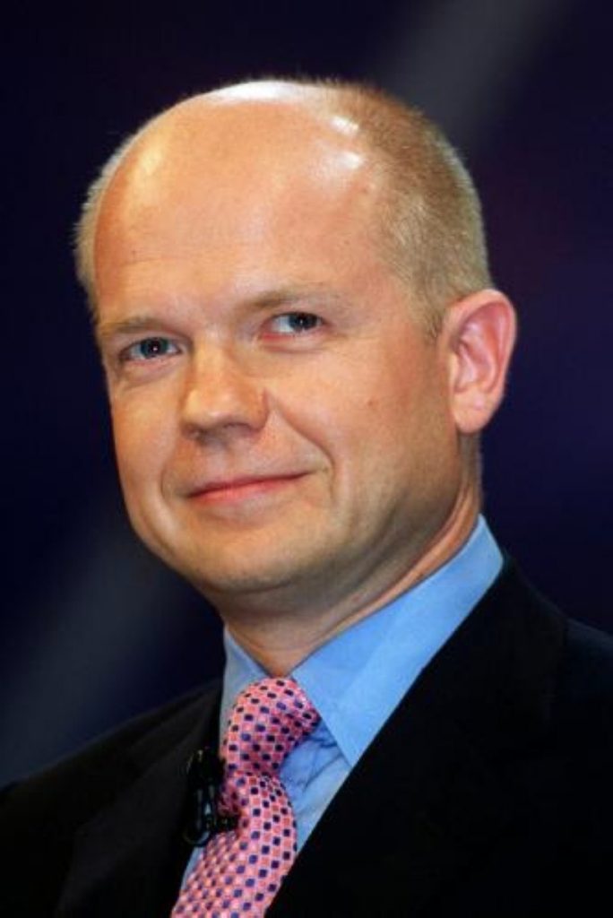 William Hague says human rights at at heart of Tory foreign policy