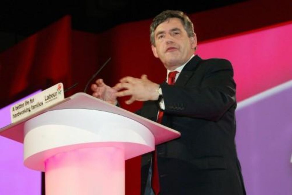 Gordon Brown gives a glimpse of what a government under his leadership would do