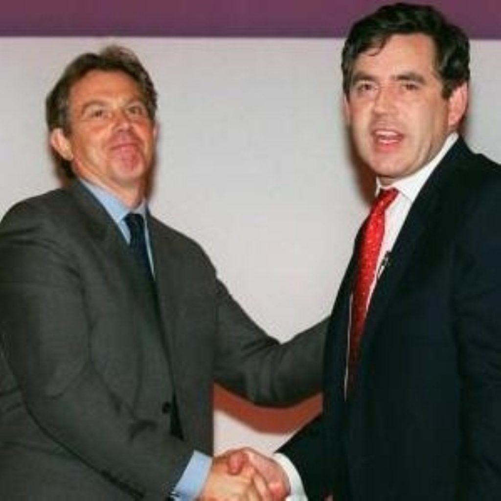 Supporters of Blair and Brown argue over Labour