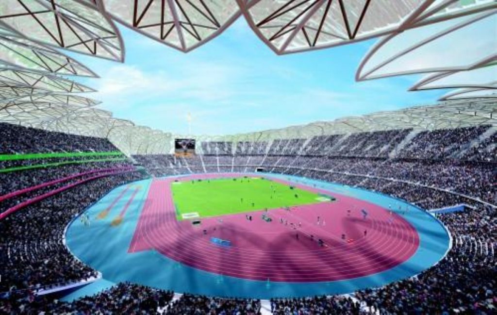 The new Olympic stadium