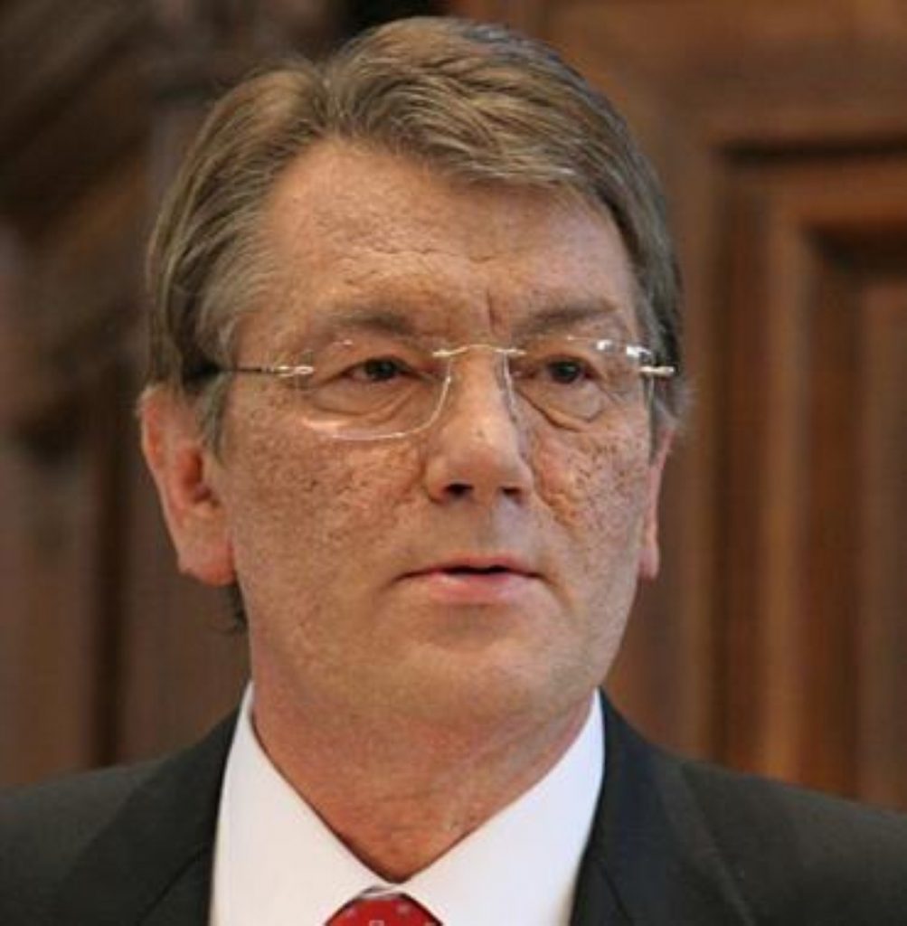 Viktor Yushchenko is visiting Britain today
