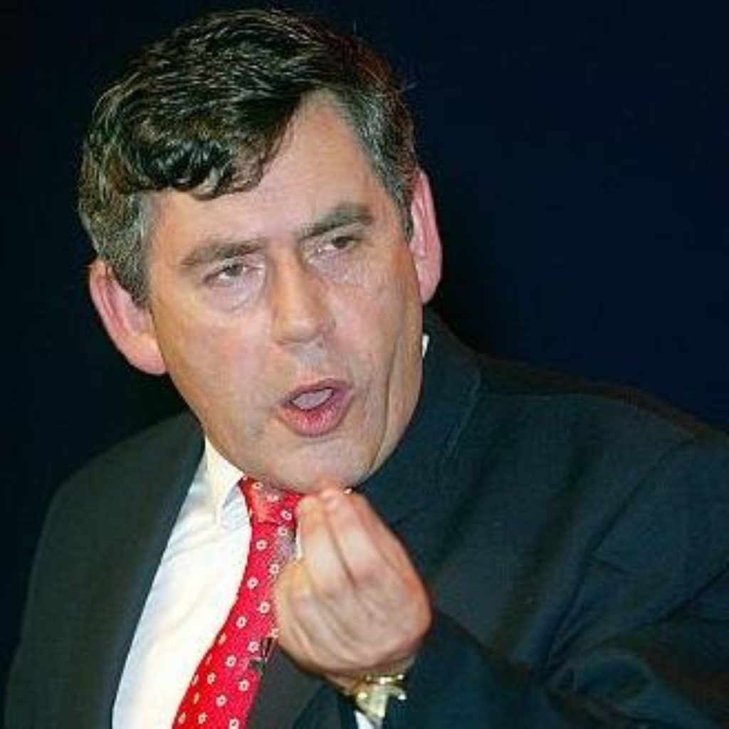 Gordon Brown called for a hasty party funding review