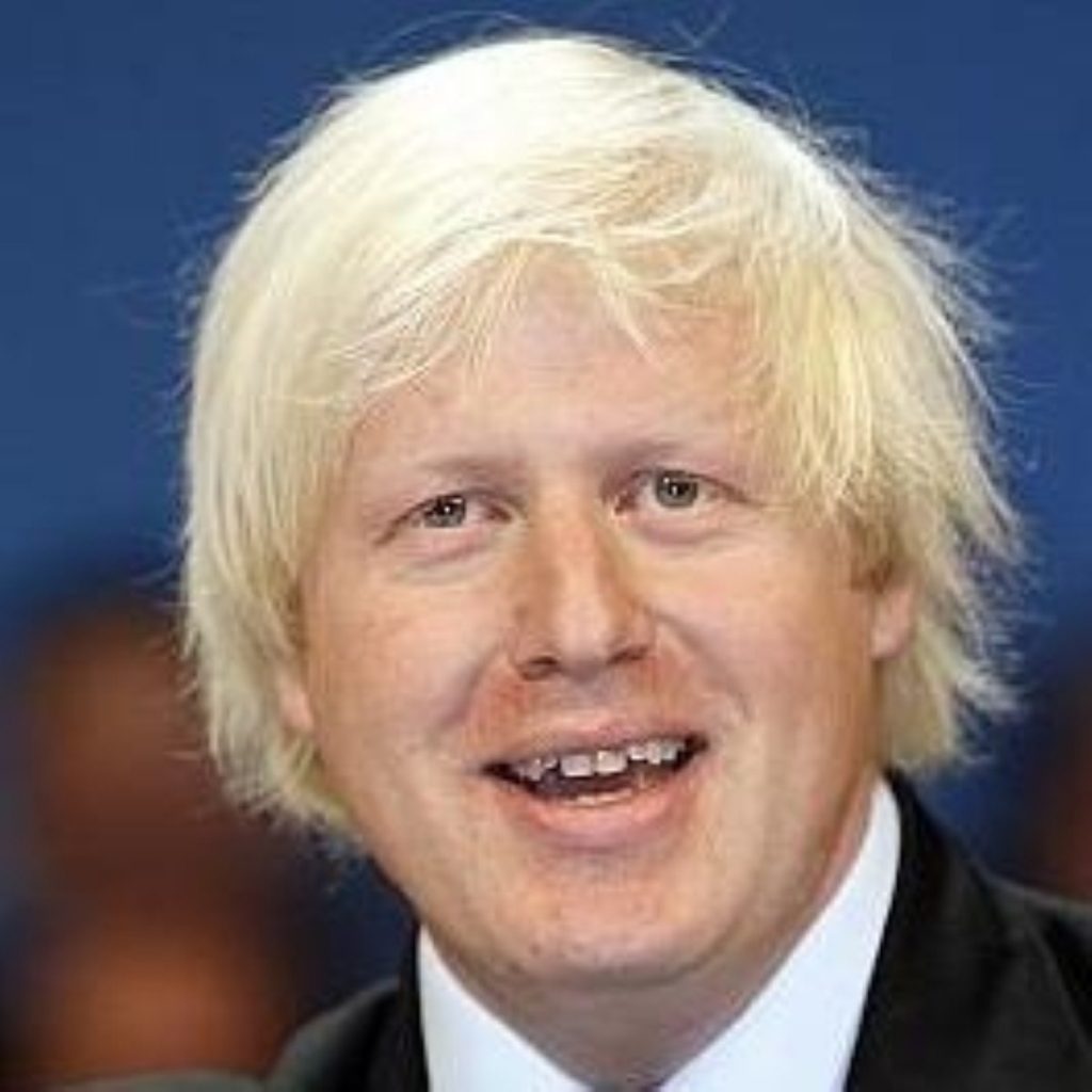 London mayor Boris Johnson pledges to rid London of criminal "scourge"