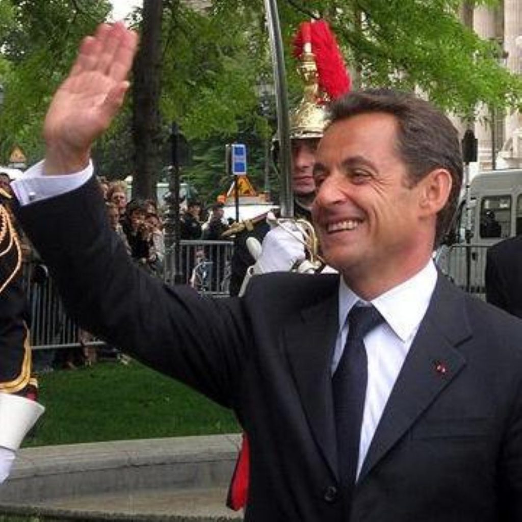 Nicolas Sarkozy establishing the 'entente formidable' last year