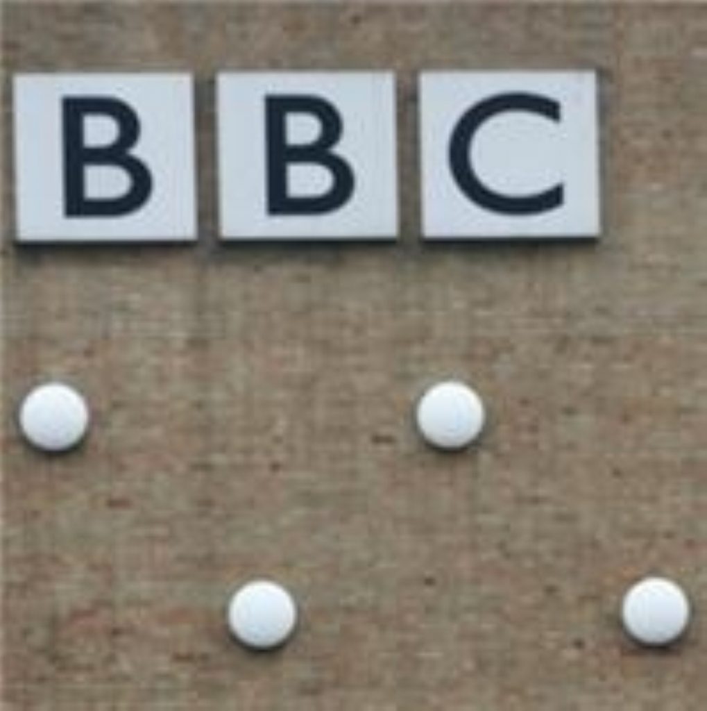 BBC behind a brick wall