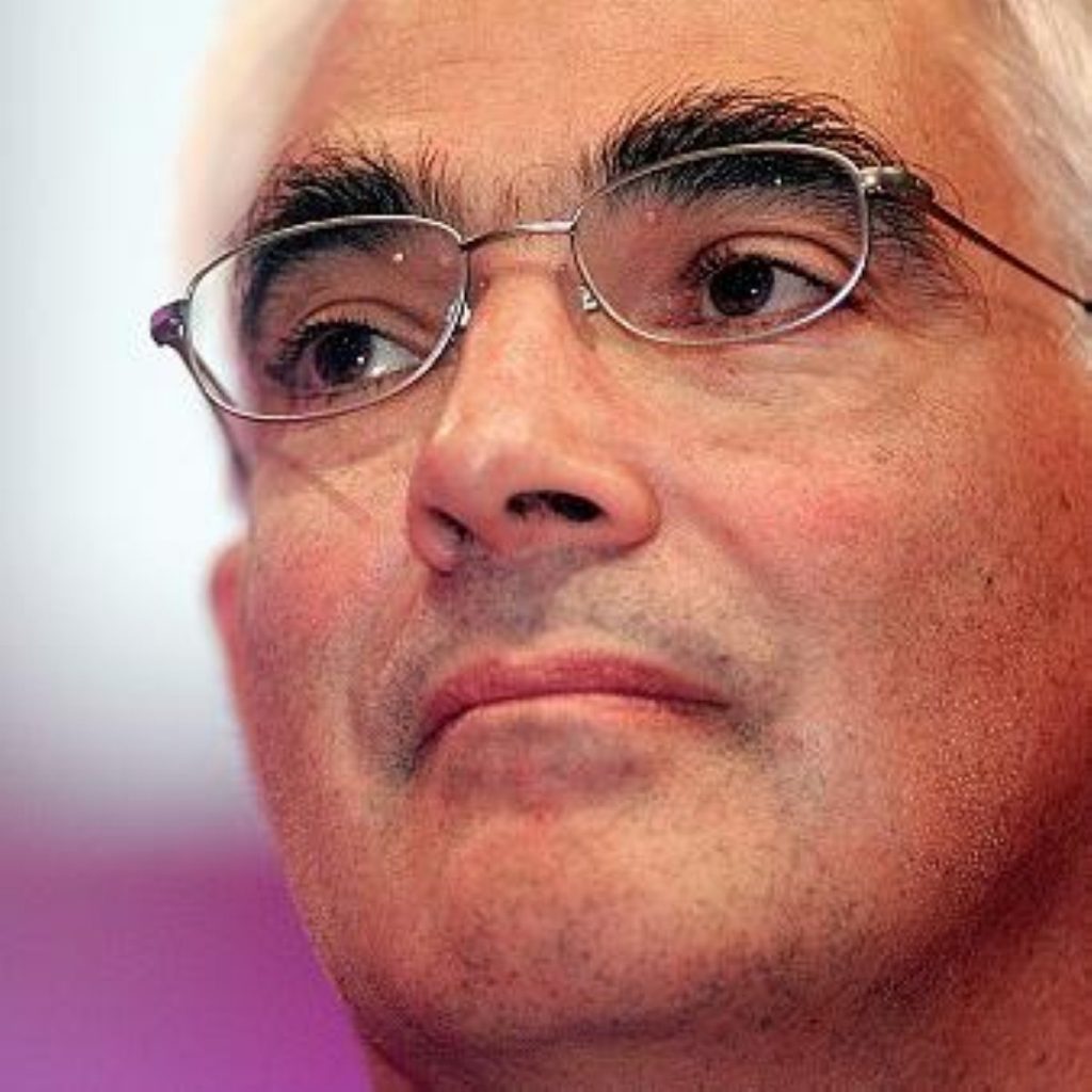 Alistair Darling speaks out at Mansion House