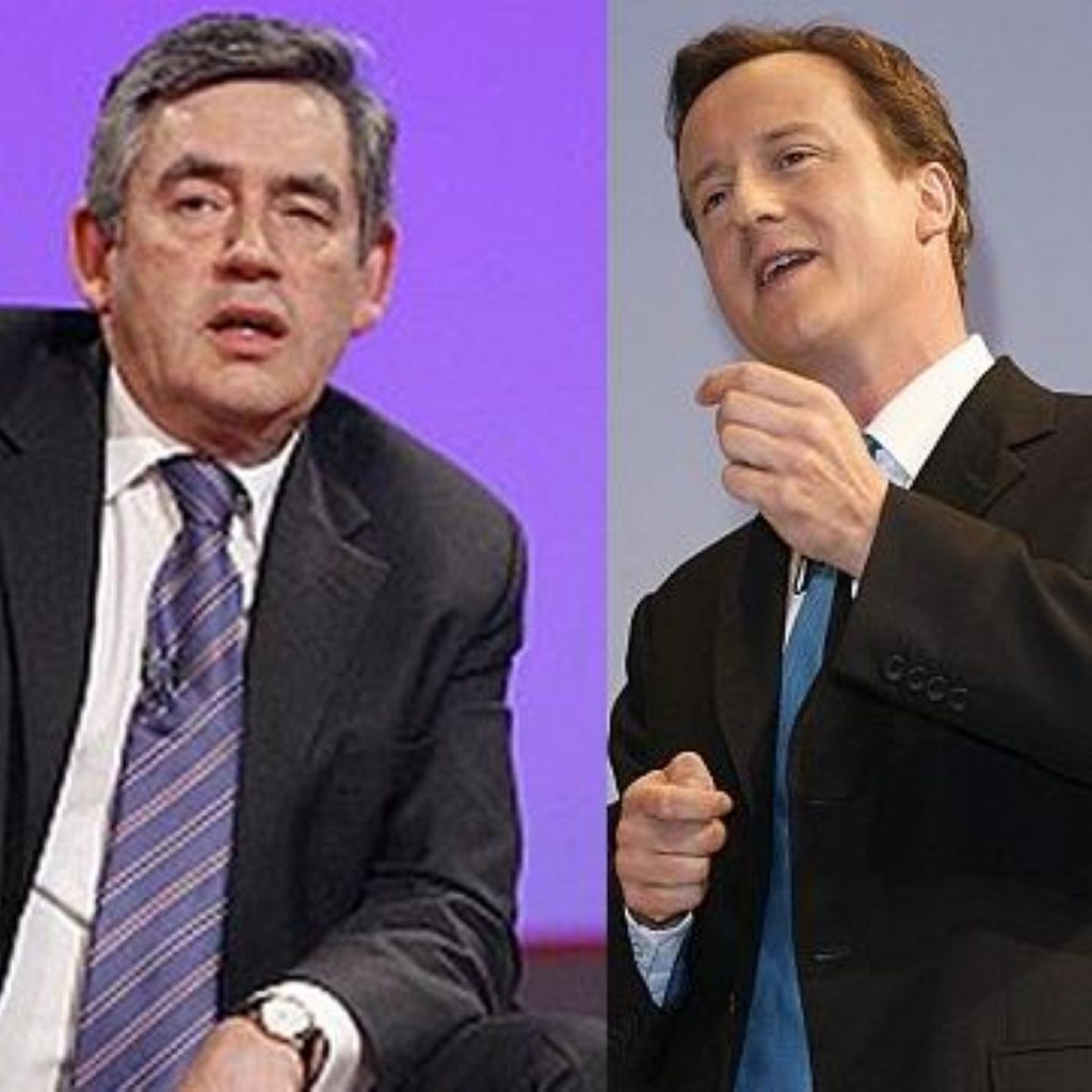 Brown vs Cameron: But playing it tough is 'counterproductive'