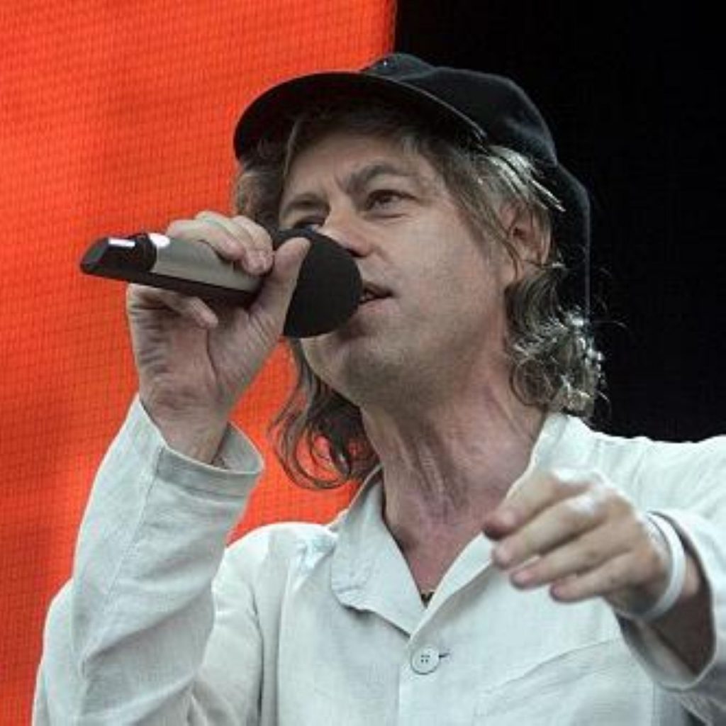 Bob Geldof is no stranger to activism