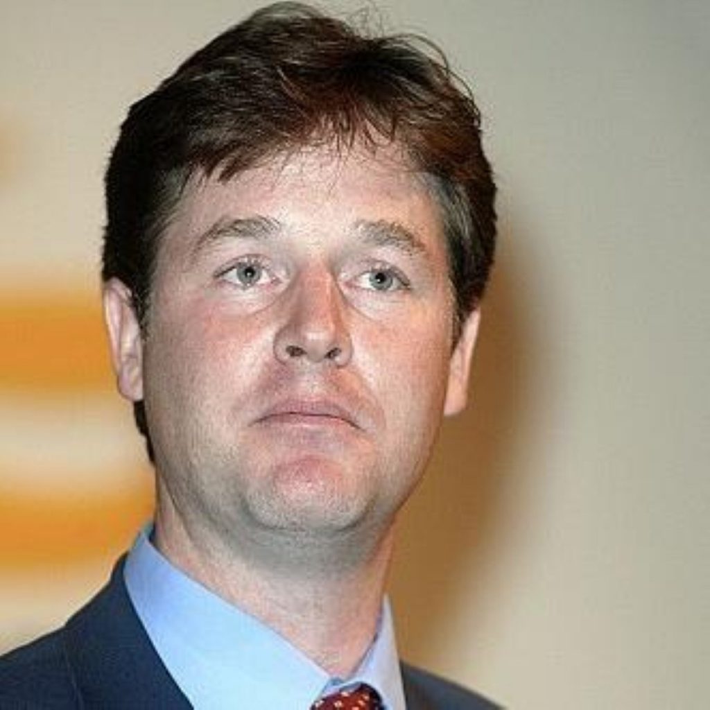 Clegg not ruling out coalition with Tories