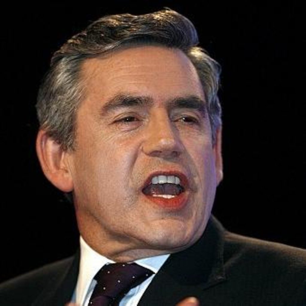 Gordon Brown emphasised global strategy in Q&A session