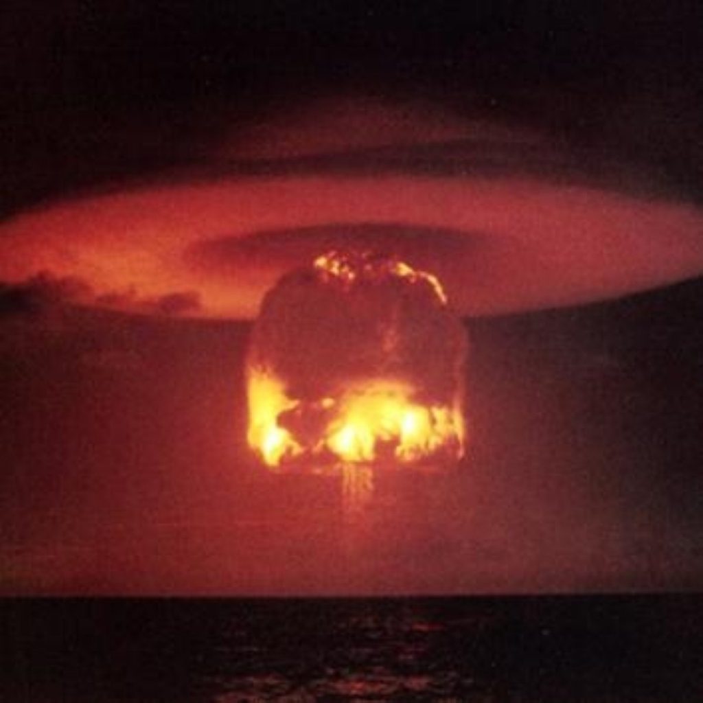 US government image of a nuclear explosion
