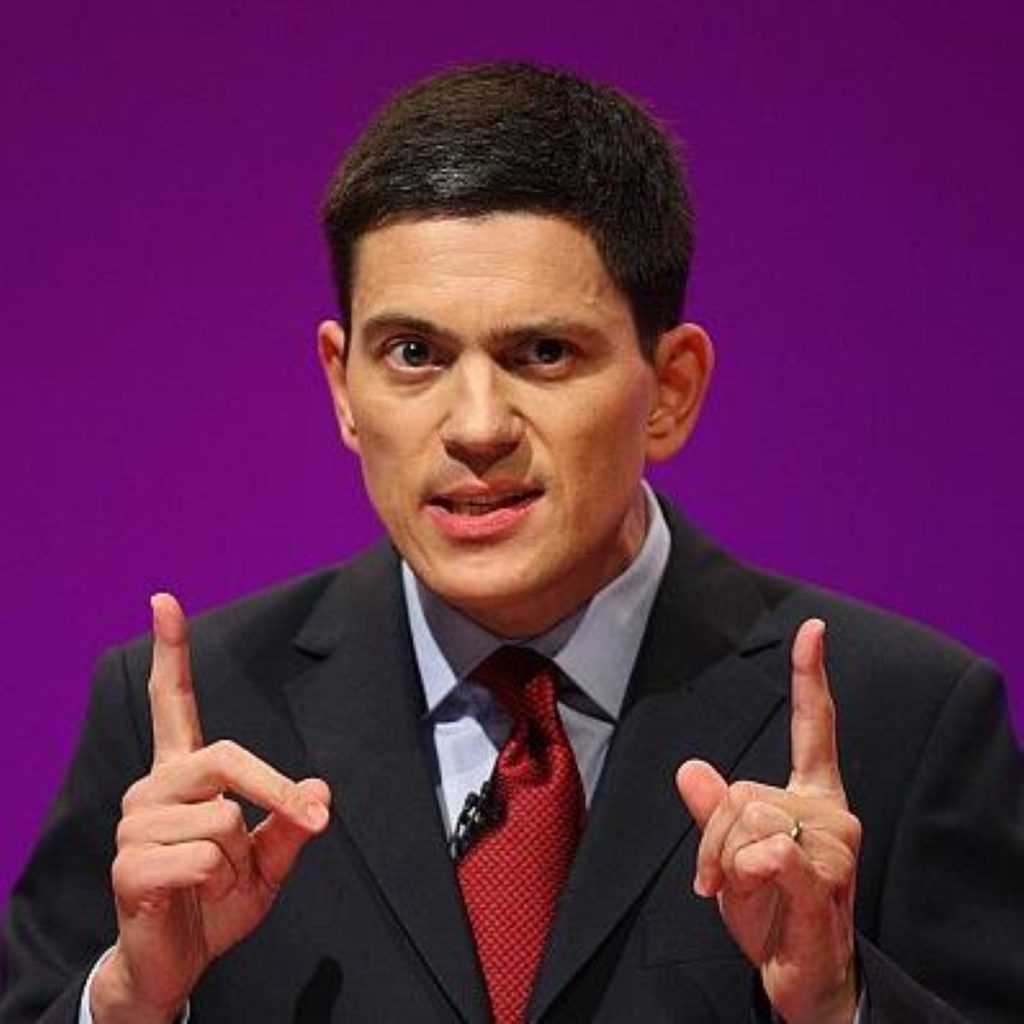 David Miliband, foreign secretary