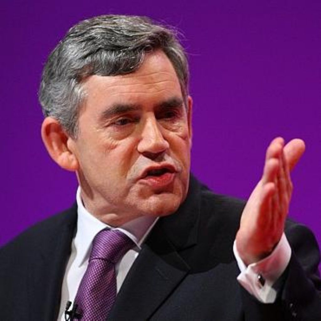 Gordon Brown says he is confident the deal by Lloyds TSB to buy HBOS will go ahead