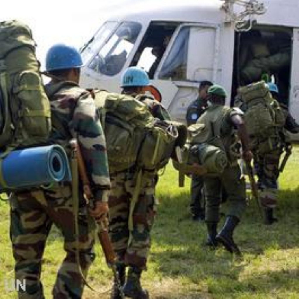 The EU battle group could help reinforce UN peacekeepers in DRC