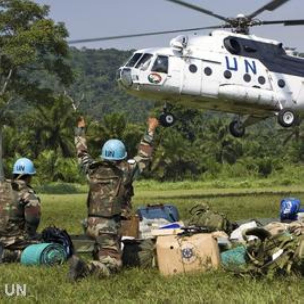 UN peacekeepers in the Congo