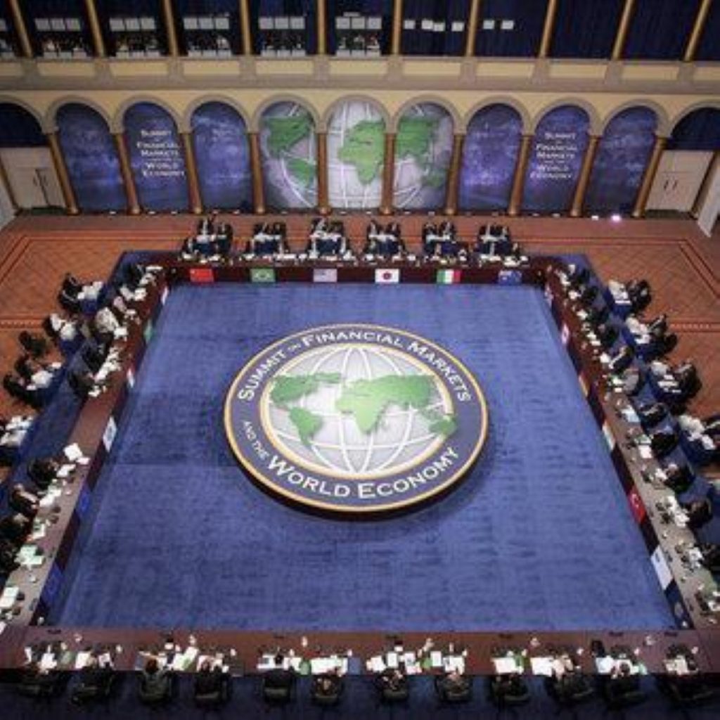 A previous G20 meeting in Washington