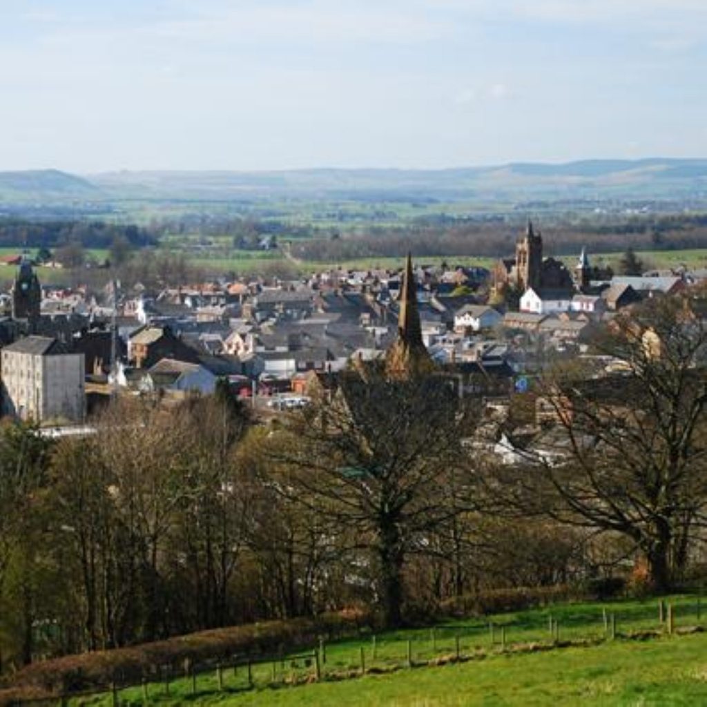 Lockerbie from above. The town has once again been the centre of international attention this month.