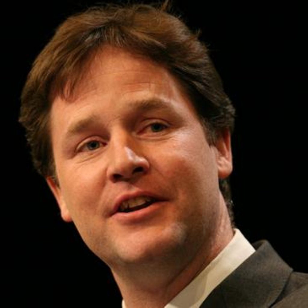 Clegg called youth unemployment a 'human tragedy'