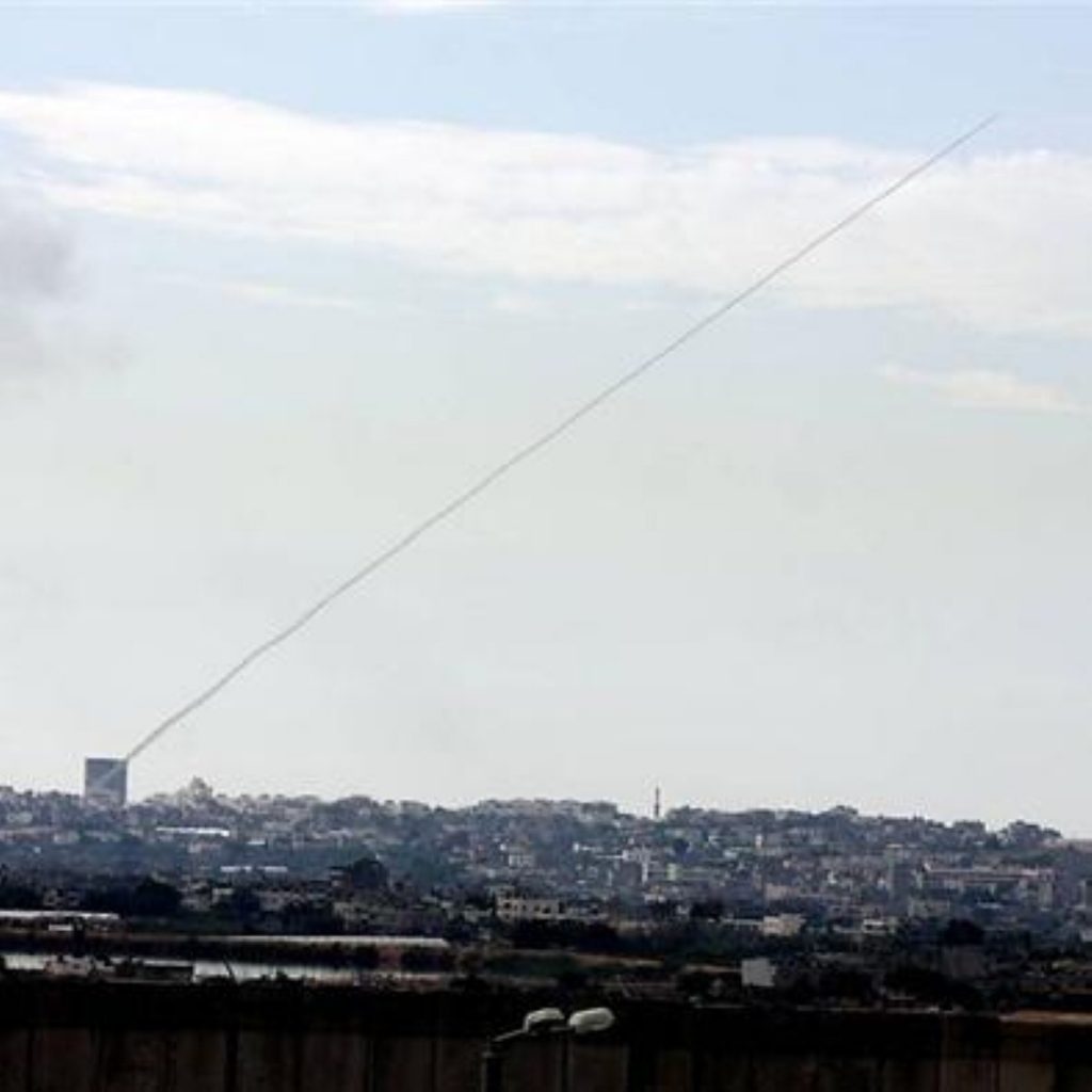 Israel continues air strikes on Gaza Strip for third day as ground forces swell on border