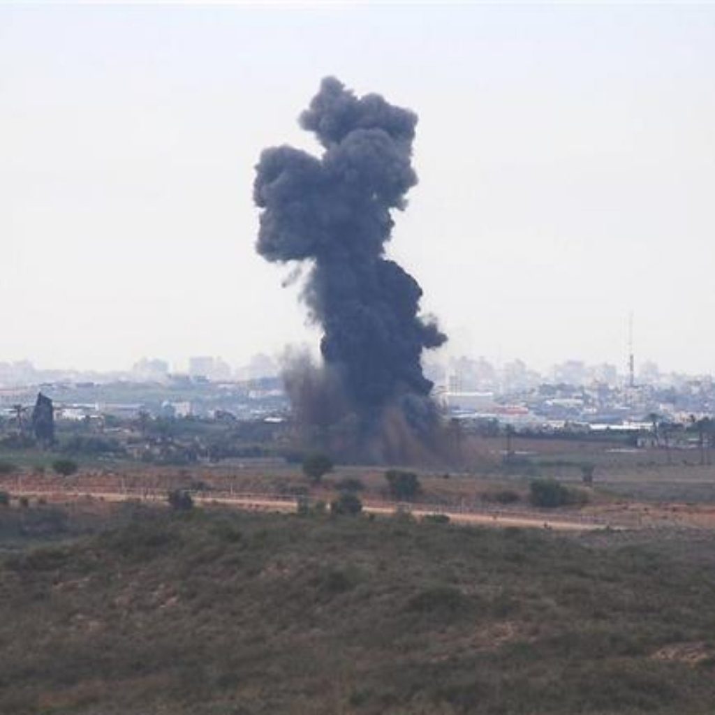 The Israeli action is designed to stop rocket strikes against the country