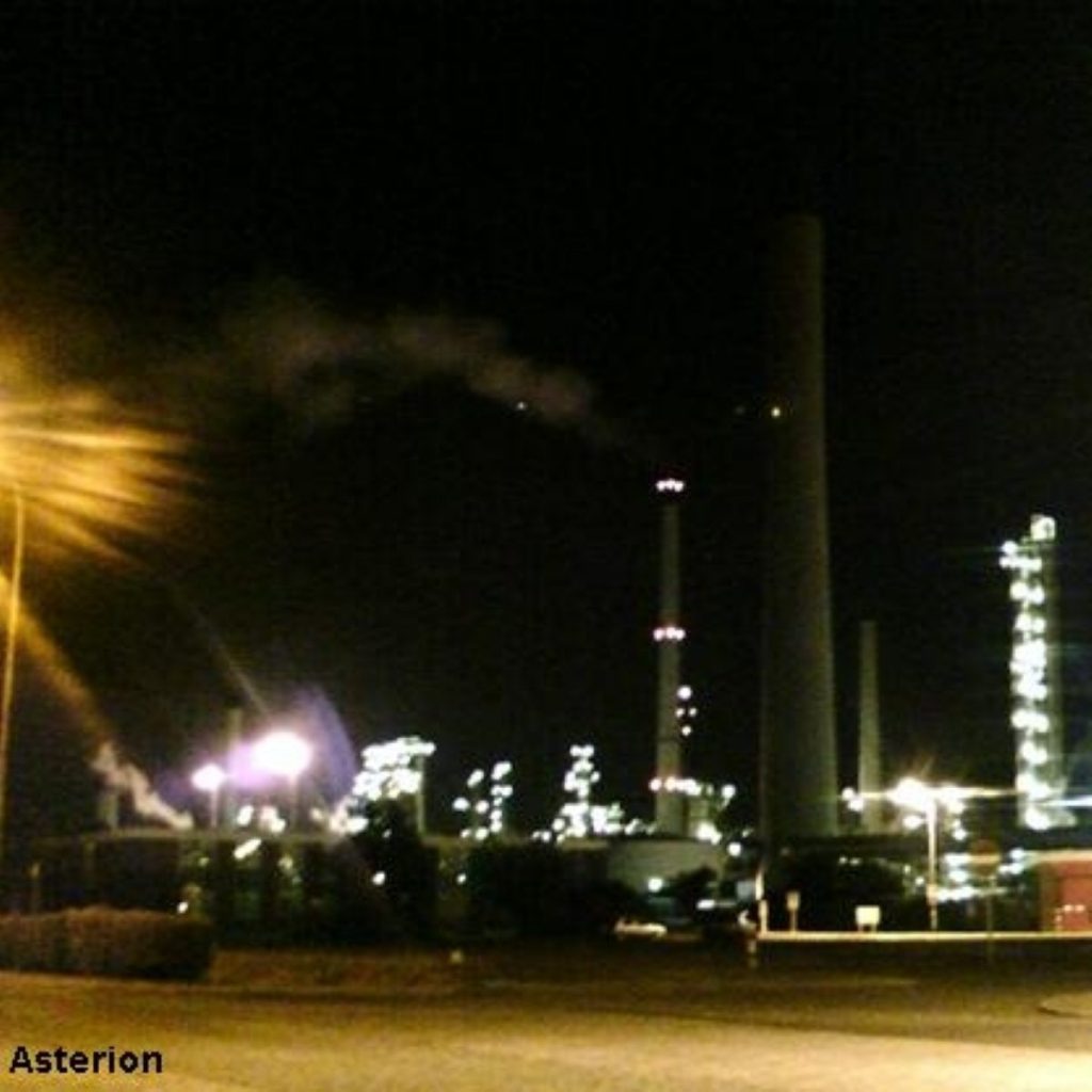 Lindsey oil refinery - scene of wildcat strikes earlier this week