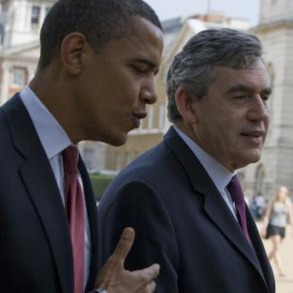 Gordon Brown and Barack Obama were both in Normandy to mark the anniversary of the landings