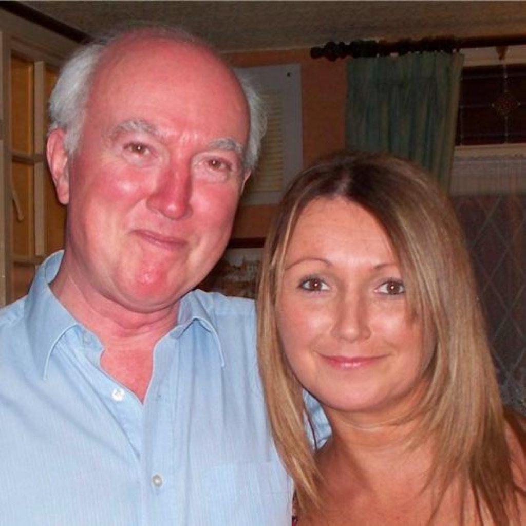 Claudia Lawrence with her father, Peter Lawrence