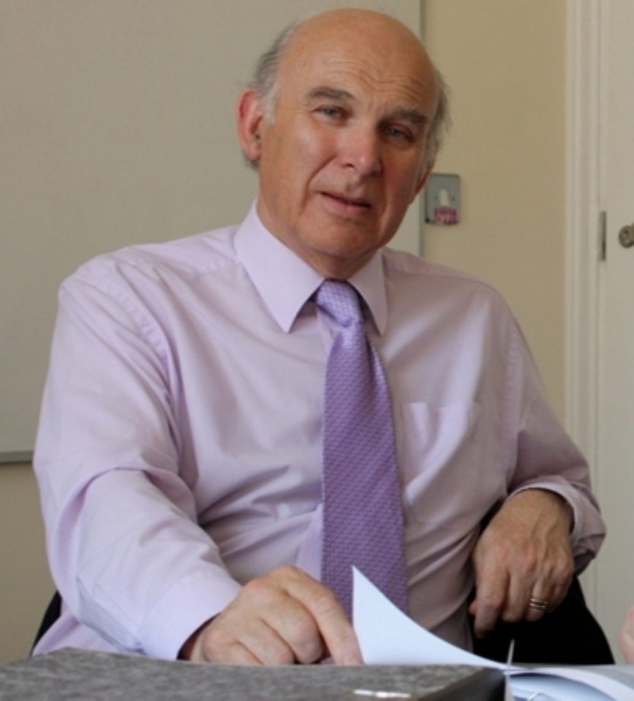 Vince Cable wants to raise income tax threshold to £10,000