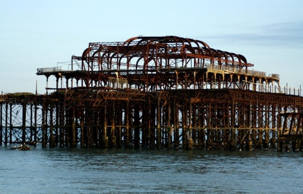 West Pier in Brighton. The Tories are holding their spring conference in the city.