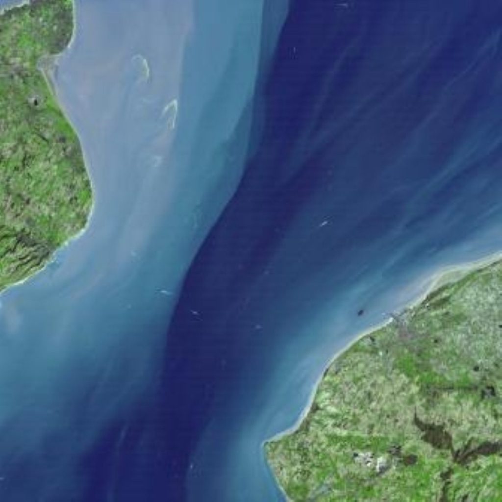 A satellite image of the White Cliffs of Dover. Environmentalists want to make more use of Britain;s natural resources, like wind power.
