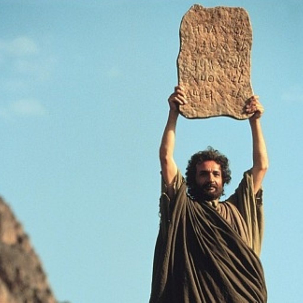 Ben Kingsley in Moses: Tweetier-than-thou?