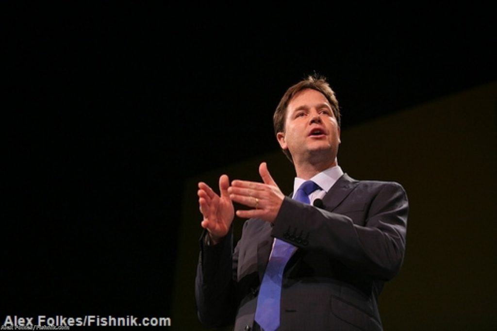 Nick Clegg: Breaks ranks with Cameron on drugs