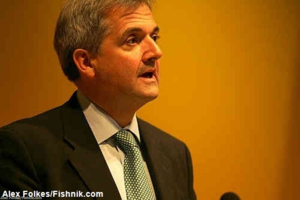 Chris Huhne launched a broadside against the Tories